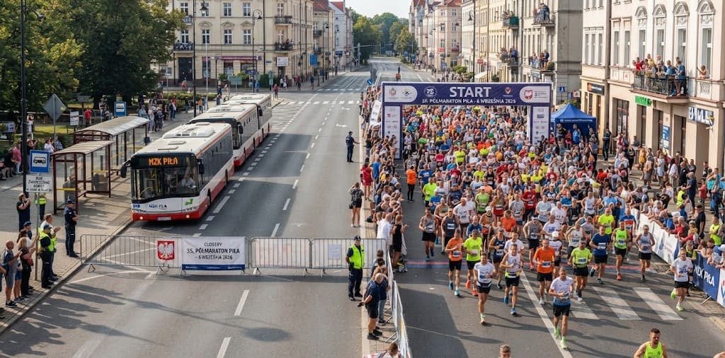 35. Półmaraton Piła zamknie centrum. MZK zawiesi wszystkie linie na kilka godzin