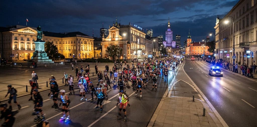 Nightskating przejedzie przez centrum 12 września. Sprawdź trasę i ulice na przejeździe