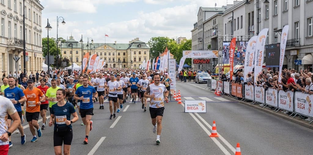 Białystok Biega 2026: gdzie i kiedy będą zamknięte ulice? Kierowców czeka trudny weekend