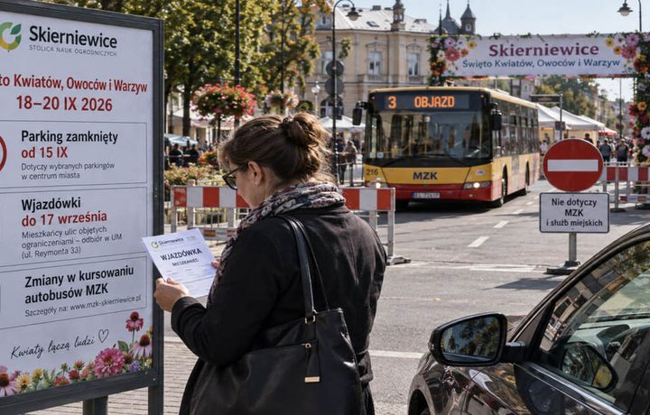 Święto Kwiatów w Skierniewicach 2026: wjazdówki tylko do 17 września. Co z ruchem?