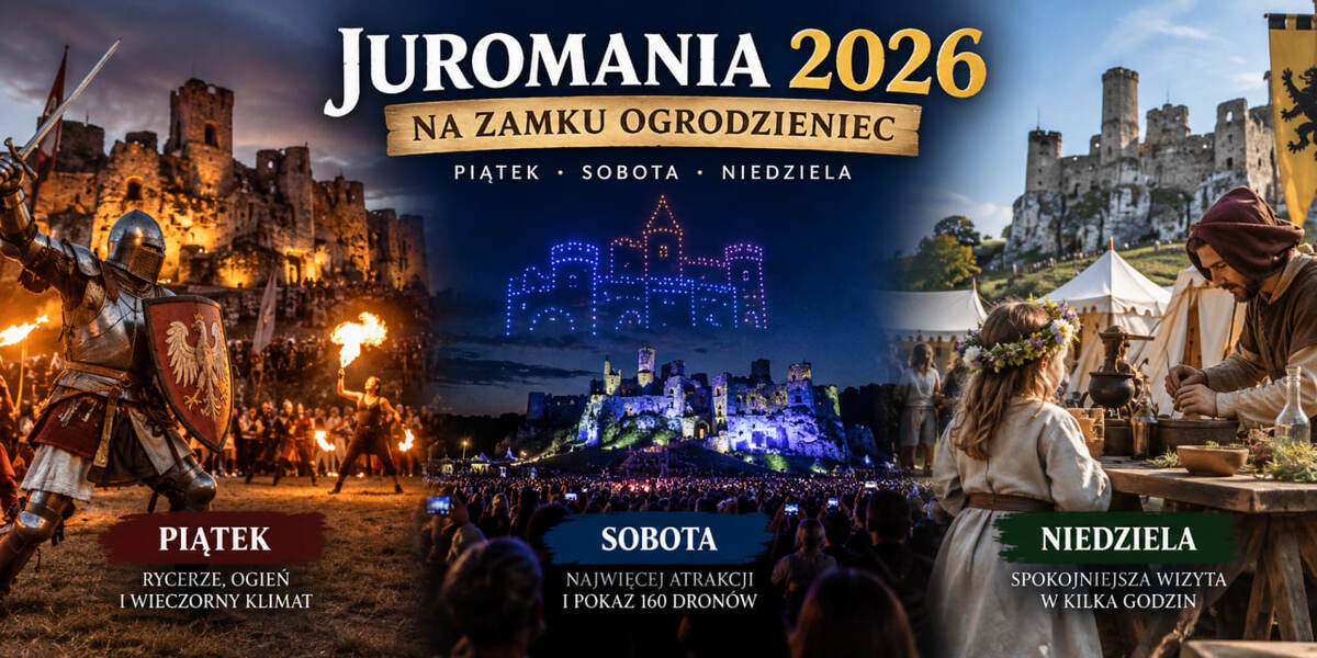Juromania Ogrodzieniec 2026: który dzień wybrać 18–20 września?