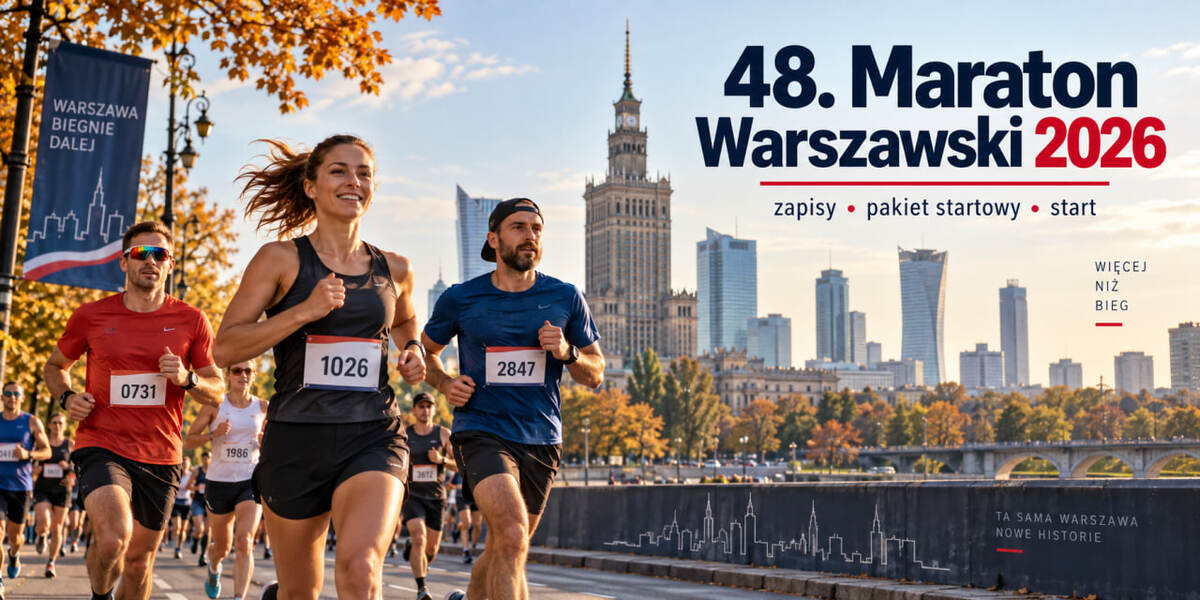 48. Maraton Warszawski 2026 już 27 września. Do kiedy zapisy, gdzie odebrać pakiet i o której start?