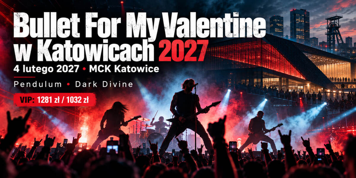 Bullet For My Valentine w Katowicach 2027: kiedy rusza sprzedaż biletów, kto zagra i ile kosztują pakiety VIP