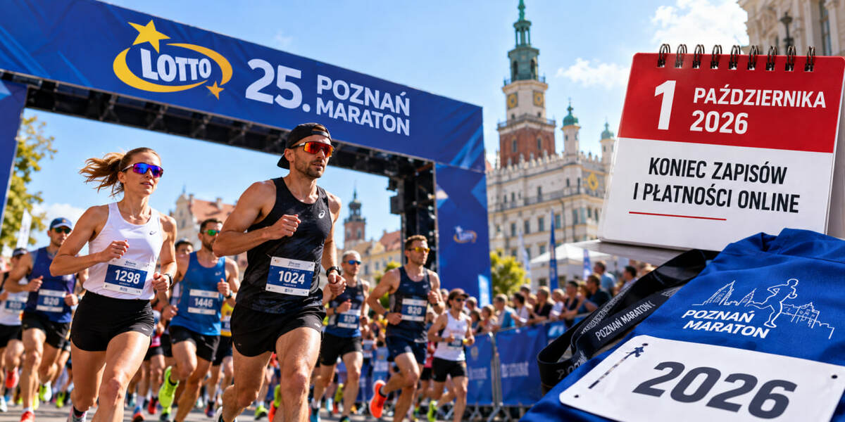 Poznań Maraton 2026: 1 października kończą się zapisy online, a pakietu nie odbierzesz w dniu biegu