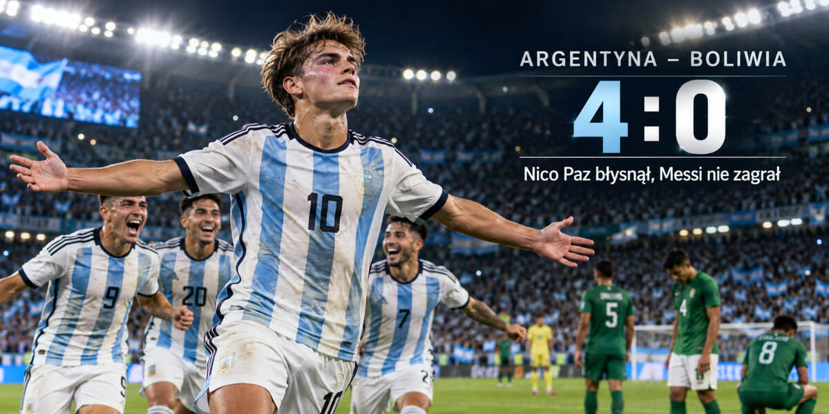 Argentyna – Boliwia 4:0: kto strzelał, jak zagrał Nico Paz i dlaczego zabrakło Lionela Messiego