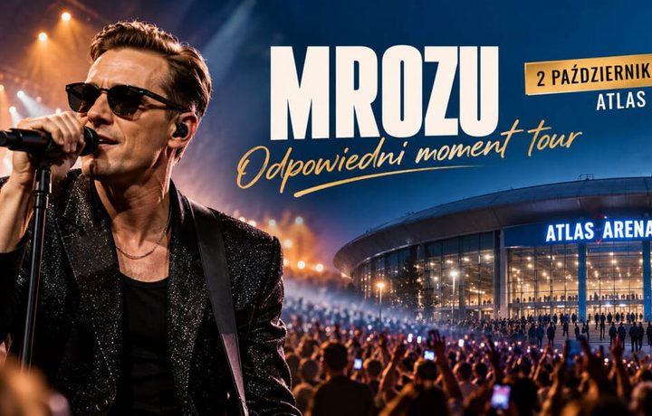 Mrozu w Atlas Arenie 2 października. Start „Odpowiedni moment tour” — godziny, bilety i zmiany MPK