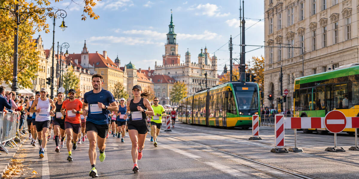 Poznań Maraton 4 października: które ulice będą zamknięte i jak pojadą tramwaje oraz autobusy