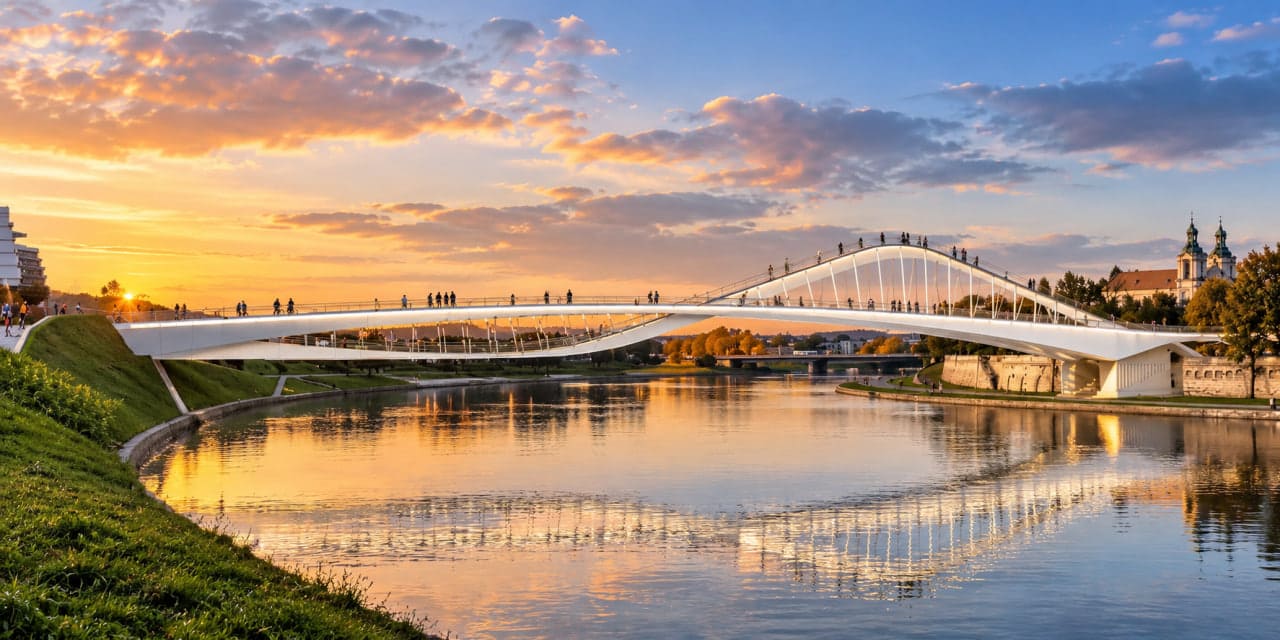 Kładka Kazimierz–Ludwinów otwiera się dziś. Gdzie wejść i jak zmieni trasę pieszych i rowerzystów