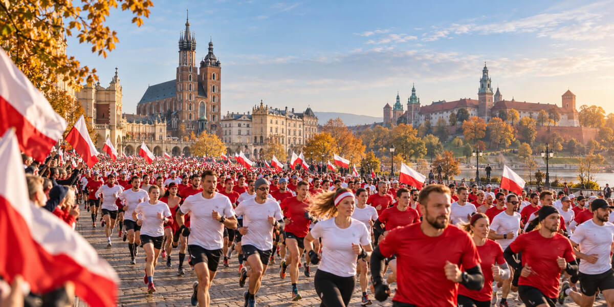 Krakowski Bieg Niepodległości zwiększa limit do 6000 osób. Ile kosztuje start i do kiedy można zapisać się taniej