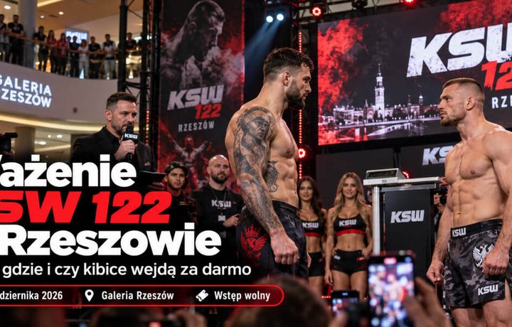 Ważenie KSW 122 w Rzeszowie: kiedy, gdzie i czy kibice wejdą za darmo