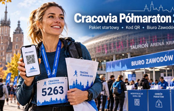 Cracovia Półmaraton 2026: gdzie i kiedy odebrać pakiet startowy oraz co zrobić bez kodu QR