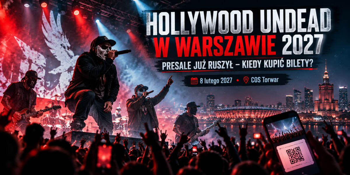 Hollywood Undead w Warszawie. Kiedy rusza sprzedaż biletów i kto może kupić je wcześniej?
