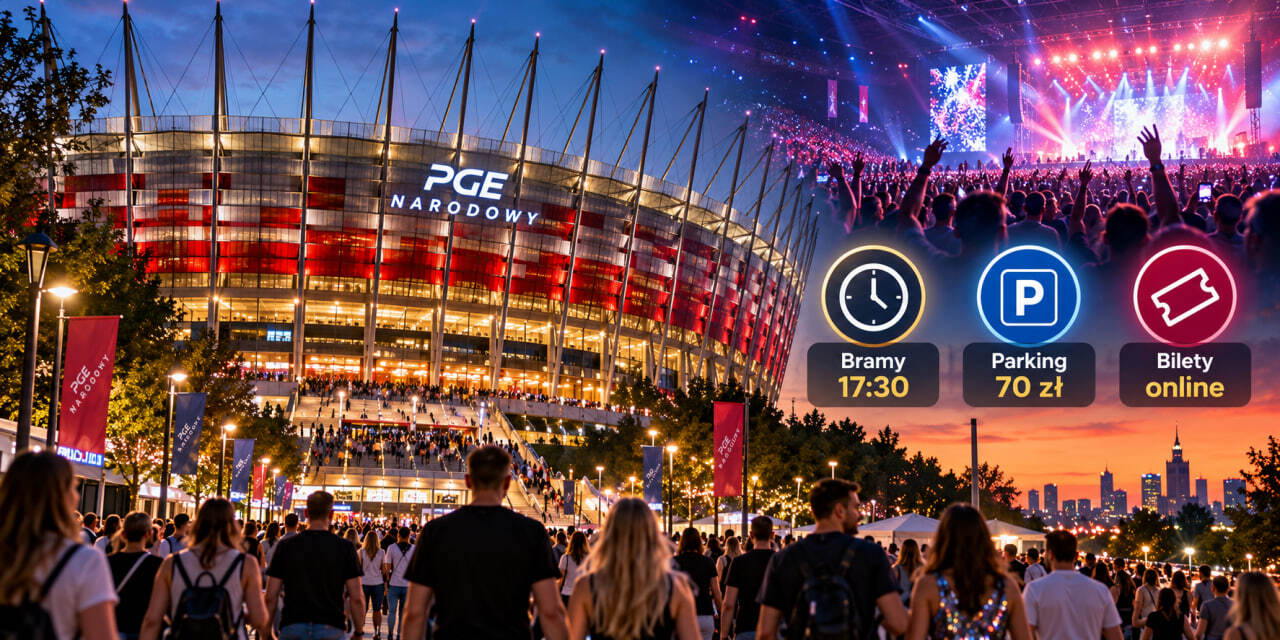 Roztańczony PGE Narodowy 2026: o której otwarcie bram, jak dojechać i ile kosztuje parking?