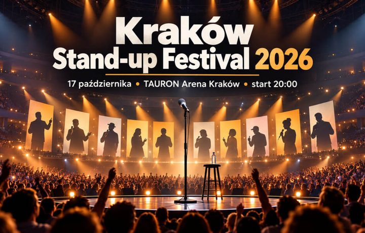 Kraków Stand-up Festival 2026 już 17 października: kto wystąpi, o której początek i co trzeba wiedzieć o biletach oraz parkingu