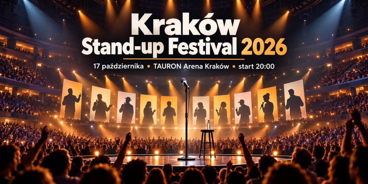Kraków Stand-up Festival 2026 już 17 października: kto wystąpi, o której początek i co trzeba wiedzieć o biletach oraz parkingu