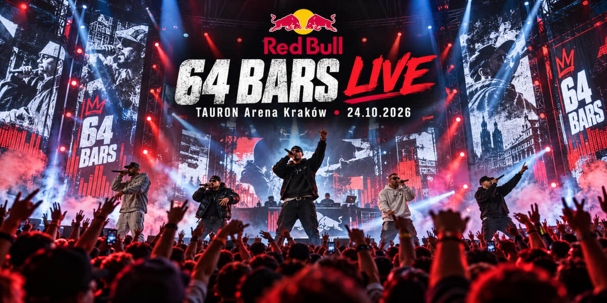 Red Bull 64 Bars Live w Krakowie 24 października 2026: kto wystąpi, o której zaczyna się koncert i gdzie kupić bilety