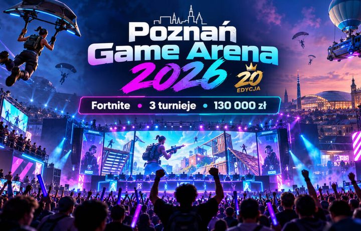 Poznań Game Arena 2026 od 23 do 25 października: 130 tys. zł w turniejach Fortnite, ceny biletów i program wydarzenia