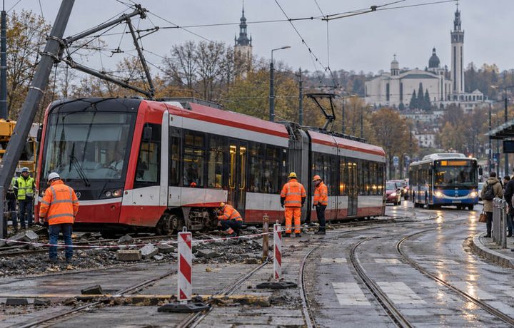 Wykolejenie tramwaju w Krakowie 20 października: które linie zmieniły trasy i jak długo potrwają utrudnienia w Łagiewnikach?