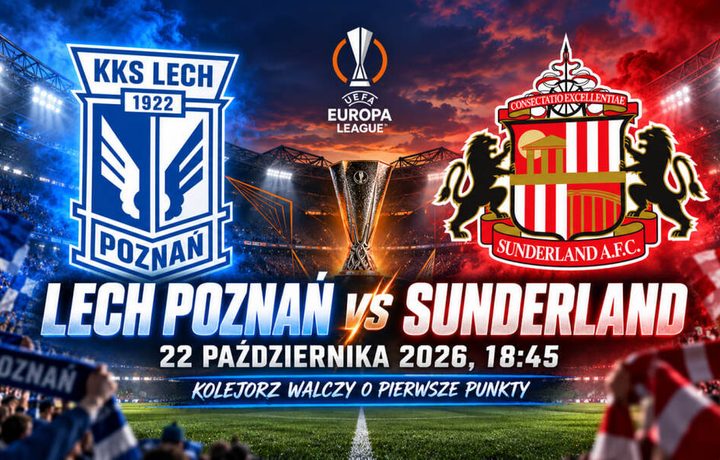 Lech Poznań zagra z Sunderlandem 22 października. Czy wygrana 6:1 z Koroną pomoże przerwać fatalną serię w Lidze Europy?