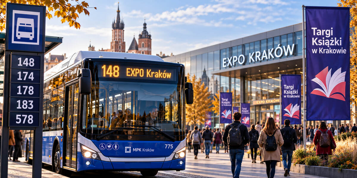 Targi Książki w Krakowie 22–25 października 2026: które autobusy pojadą częściej, nowe rozkłady i dojazd do EXPO Kraków