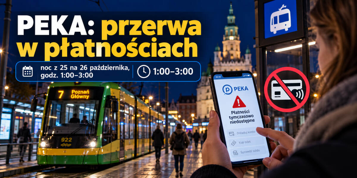 PEKA nie przyjmie płatności 26 października 2026: w jakich godzinach i jak doładować kartę przed przerwą?