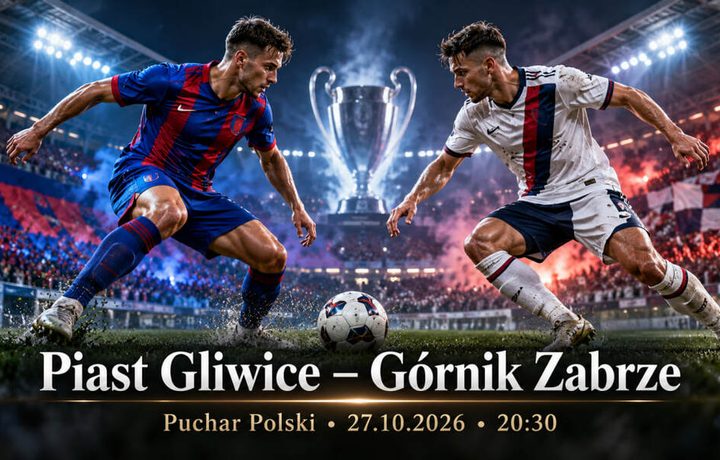 Piast Gliwice – Górnik Zabrze 27 października: o której derby w Pucharze Polski, gdzie oglądać transmisję i co decyduje o awansie?