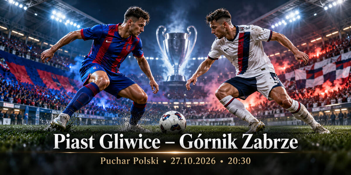 Piast Gliwice – Górnik Zabrze 27 października: o której derby w Pucharze Polski, gdzie oglądać transmisję i co decyduje o awansie?