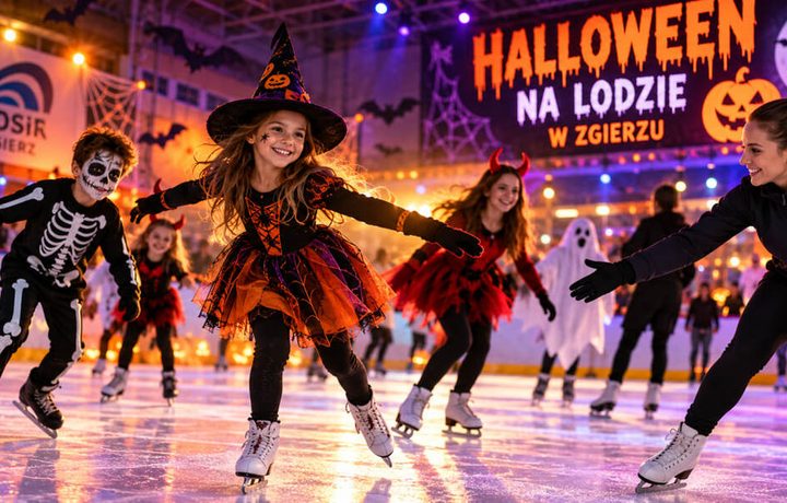 Halloween na lodzie w Zgierzu 30 października 2026: o której startuje impreza, jakie atrakcje przygotowano i ile kosztuje wejście na lodowisko MOSiR